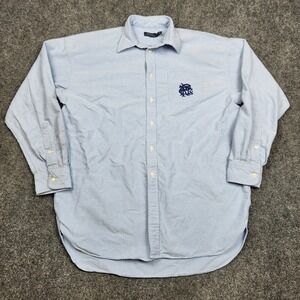 Polo Ralph Lauren Shirt Mens Large‎ Blue Chambray PRL Embroidered Pocket Logo